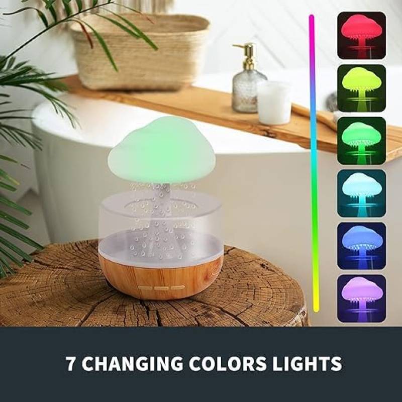 Rain Cloud Humidifier Mushroom Lamp- 450ml
